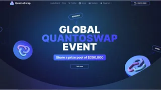 💁‍♂️ Airdrop $QNS: QuantoSwap - Pool $200.000 QNS #youtube #airdrop136 #mmo #testnet #airdrop