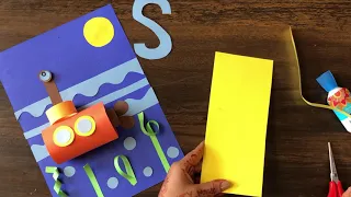 Letter S- Submarine Craft (A-Z Crafts) | kindergarten | easycraft