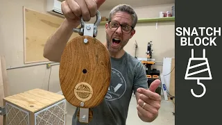 Making A Block And Tackle for Smarter Every Day // How-to Woodworking