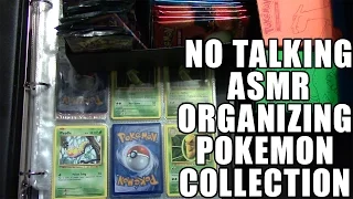 No Talking ASMR Organizing my Pokemon Collection