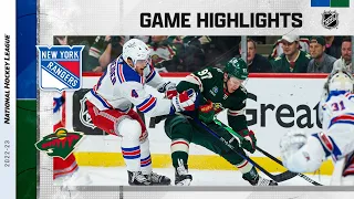 Rangers @ Wild 10/13 | NHL Highlights 2022