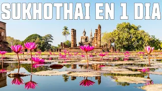 SUKHOTHAI the UNMISSIBLE HISTORICAL park, the BEST alternative to AYUTTHAYA (Thailand 4K)