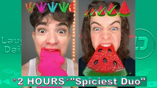 *2 HOURS Spiciest DUO* Luke Did That & Spizee The Goat 2024 | TikTok FOOD Spicie Challange