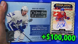 The $100,000 Caufield Was Pulled! 21-22 OPC Platinum Hobby Break