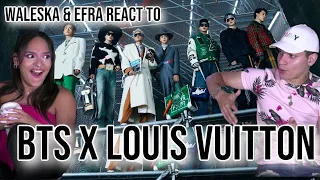Waleska & Efra react to BTS x LOUIS VUITTON Men's Fall-Winter 2021 Fashion Show🤑💸🛍
