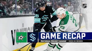 Stars @ Kraken 3/30 | NHL Highlights 2024