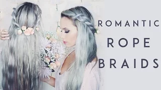 Romantic Rope Braid with Roses | Kirsten Zellers