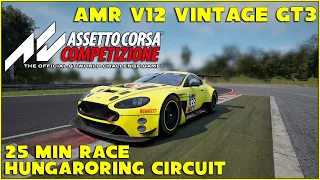 🐝 Assetto Corsa Competizione: 25Min Race | Austin Martin V12 Vantage GT3 | Hungaroring