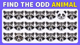 Find the ODD One Out | Animals NEW Edition Emoji Quiz 🙈😻 | Easy, Medium, Hard