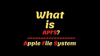 What is APFS? | Apple File System | Technical IM