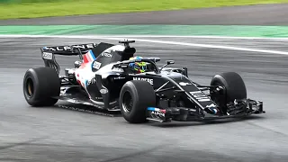 Oscar Piastri Testing for Alpine at Monza Circuit with a 2018 Renault R.S.18