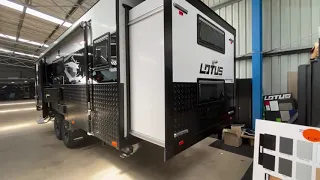 Freestyle Rv's shows the 2021 Lotus Transformer Caravan.
