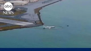 Navy plane goes into bay after overshooting runway in Hawaii