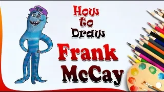 How to Draw Frank McCay | monsters university  | Easy drawing