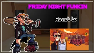 Friday Night Funkin React to Postal F Apocalypse Friday||Misoon_Kun||