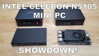 Celeron N5105 Mini PC Comparison: MeLe Quieter3C, Intel NUC 11, BeeLink U59, LattePanda Delta 3