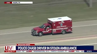 Stolen Ambulance Chase: Bizarre Police Chase In Texas!