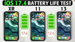 iOS 17.4 Battery Life Drain Test - iPhone XR vs iPhone 11 vs iPhone 13 BATTERY LIFE TEST in 2024