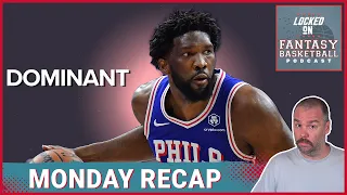 NBA Fantasy Basketball: Embiid Wrecks Wizards, Ausar & Scoot Shine #NBA #fantasybasketball