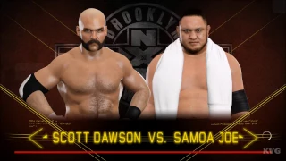 WWE 2K17 - Scott Dawson vs Samoa Joe | Gameplay (HD) [1080p60FPS]