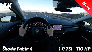 Škoda Fabia Style 2022 - POV Test Drive in 4K | 1.0 TSI - 110 HP, 6-speed manual (consumption)