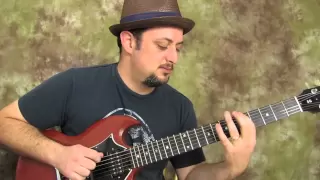 "A" major pentatonic run - easy electric guitar lesson