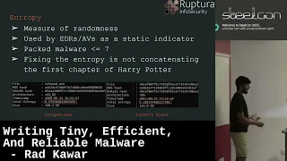 Writing Tiny, Efficient, And Reliable Malware by Rad Kawar