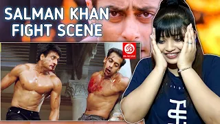 REACTION | Salman Khan Action Fight Scene | Tumko Na Bhool Paayenge | SWEET CHILLIZ |