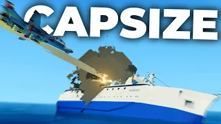 Missile CAPSIZES Cruise Ship! | Stormworks: Build and Rescue | Multiplayer