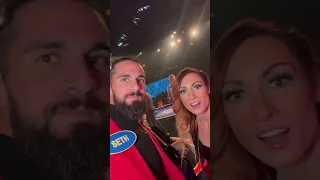 Seth Rollins Comes Up To Becky Lynch During Family Feud!