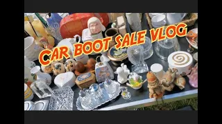 UK Car Boot Sale POV Vlog. Vintage haul time.