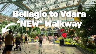 Bellagio to Vdara / Cosmopolitan Las Vegas *NEW* walkway!