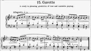 First Lessons in Bach Book 1 No.15 Gavotte en Rondeau Suite BWV822 G Minor Sheet Music