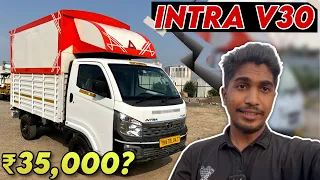 Tata Intra V30🔥Price in 2024,Down Payment,On Road Price bs6 Hindi Review-Ye to King hai🚚🔥