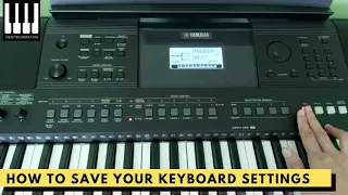 Using Yamaha Keyboard's Registration Memory