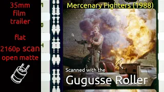 Mercenary Fighters (1988) 35mm film trailer, flat open matte, 2160p