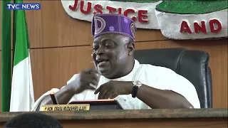 FULL VIDEO: Obasa Blows Hot, Warns Those Planning Attack On Assembly Over Commissioner-Nominees