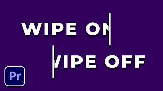 Wipe On Off Text Effect Premiere Pro Tutorial