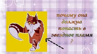 Почему Кленовница должна попасть в звёздное племя? / Теории /Коты воители / Белолапая кв