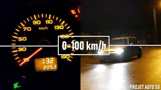 Peugeot 106 1.4 75 "Enfant Terrible" : 0-100 km/h