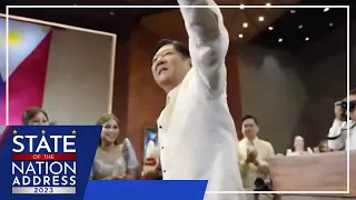 LOOK: President Bongbong Marcos enters Batasang Pambansa for 2nd State of the Nation Address