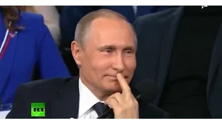 Путин подколол журналистку,- "начали описываться" Девушка засмущалась