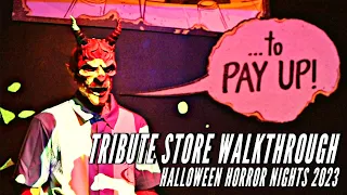 Halloween Horror Nights 2023 Tribute Store FULL WALKTHROUGH - Universal Orlando Resort