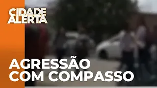 Adolescente é furada com compasso durante briga em frente à escola