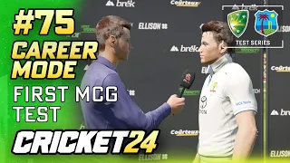 FIRST HOME TEST MATCH - CRICKET 24 CAREER MODE #75