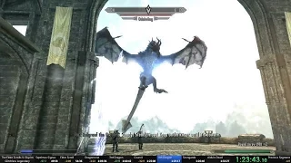 Skyrim legendary difficulty glitchless 1:31:26 speedrun