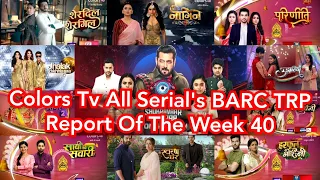 Colors Tv All Serial's BARC TRP Report Of The Week 40