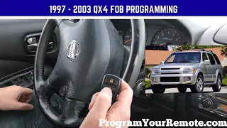 How to program a Infiniti QX4 remote key fob 1997 - 2003