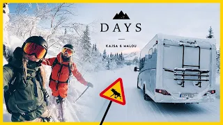 A winter road trip saga, hitting a moose & skiing the deepest powder in Sweden! KM:days S4 -  ep1