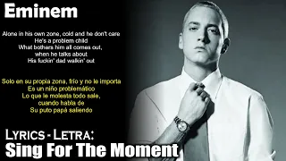 Eminem - Sing For The Moment (Lyrics Spanish-English) (Español-Inglés)